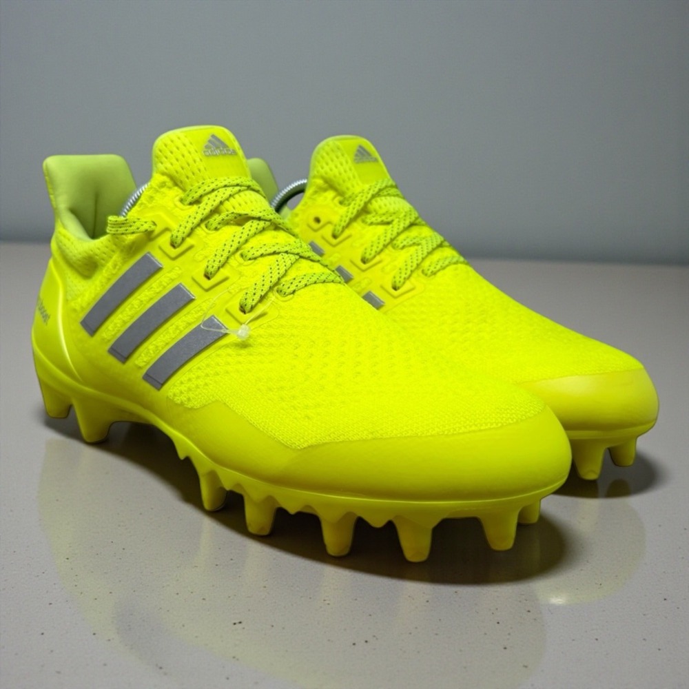 Adidas Ultraboost Football Cleat Mens 9.5 Solar Yellow Silver JP7413 Primeknit